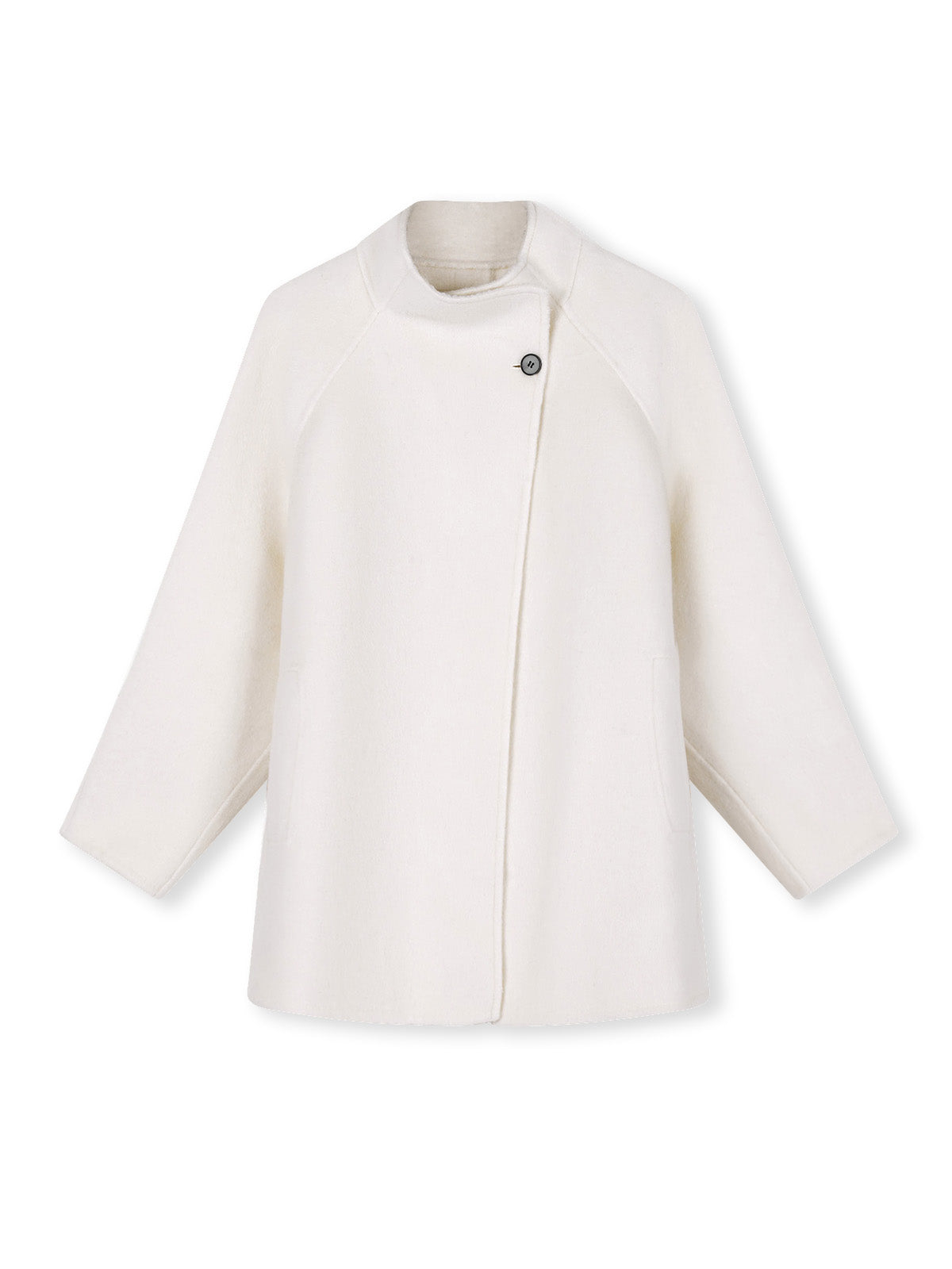 ASOBIO Double-Faced Stand Collar Wrap Coat