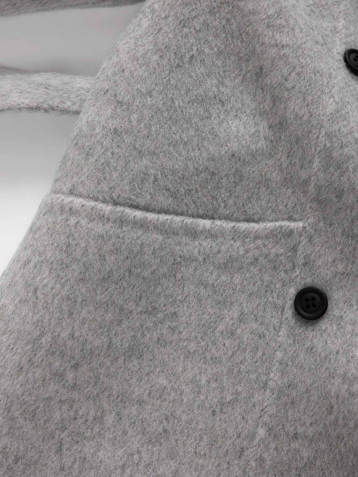 ASOBIO Double-Faced Double-Breasted Wrap Coat