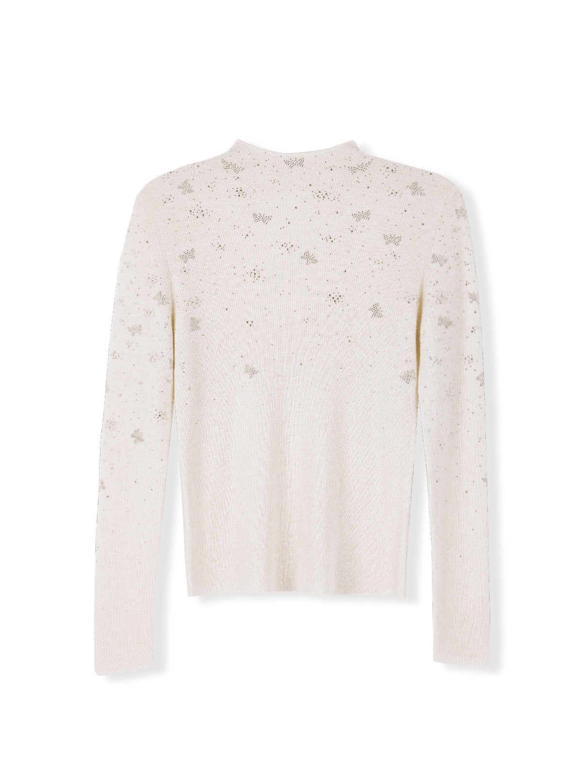 ASOBIO Embellished Mockneck Sweater