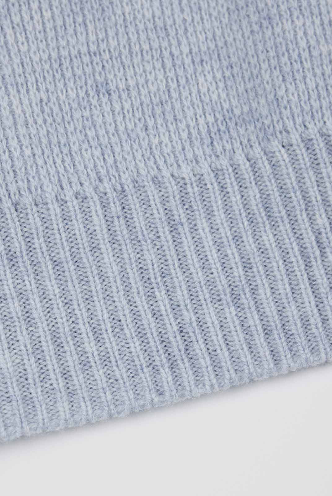 ASOBIO 100% Wool 1/2 Zip Mockneck Sweater