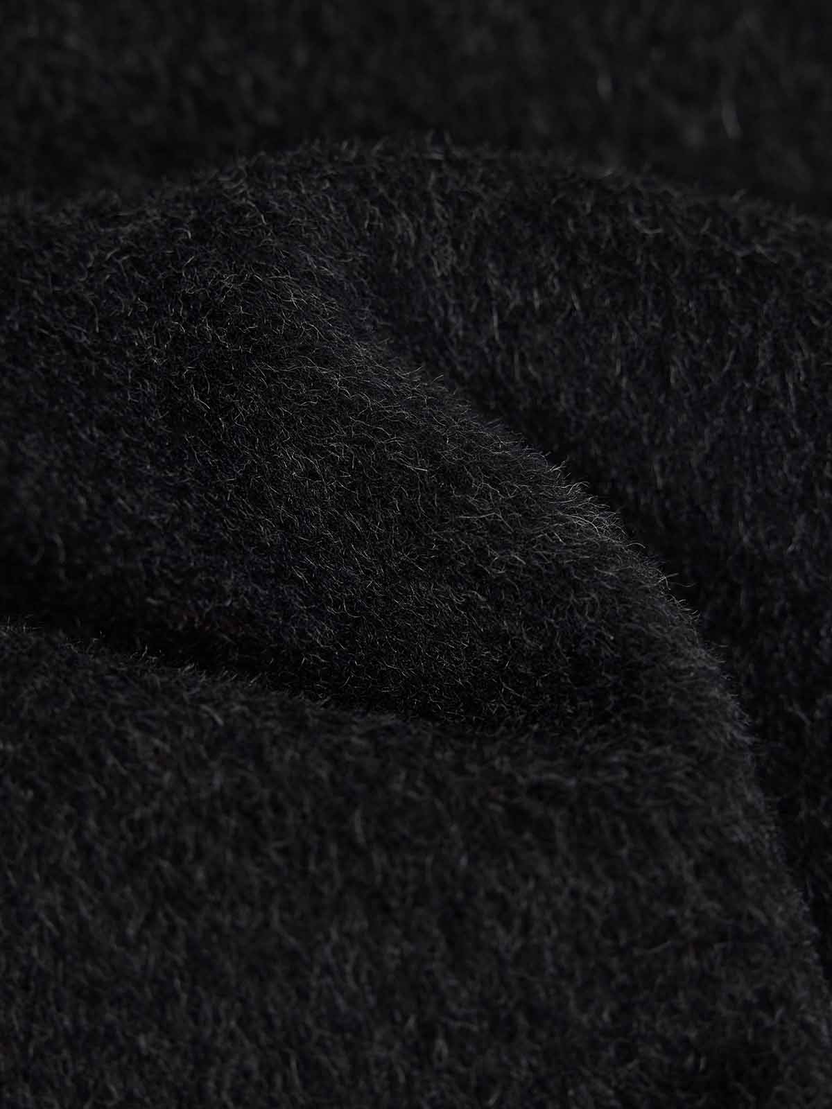 ASOBIO Wool Coat with Detachable Fox Fur Collar