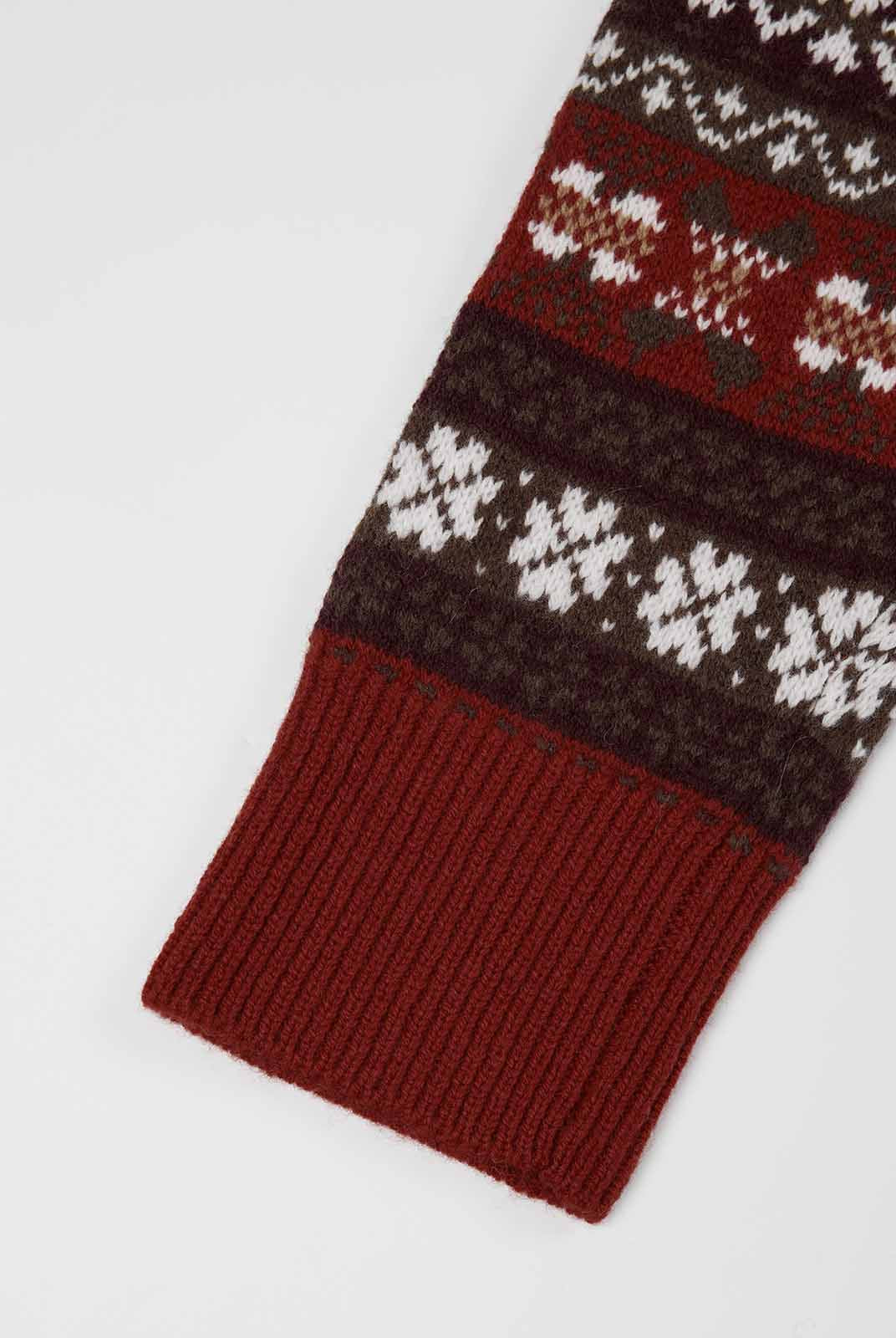 ASOBIO 100% Wool Fair Isle Pullover Sweater