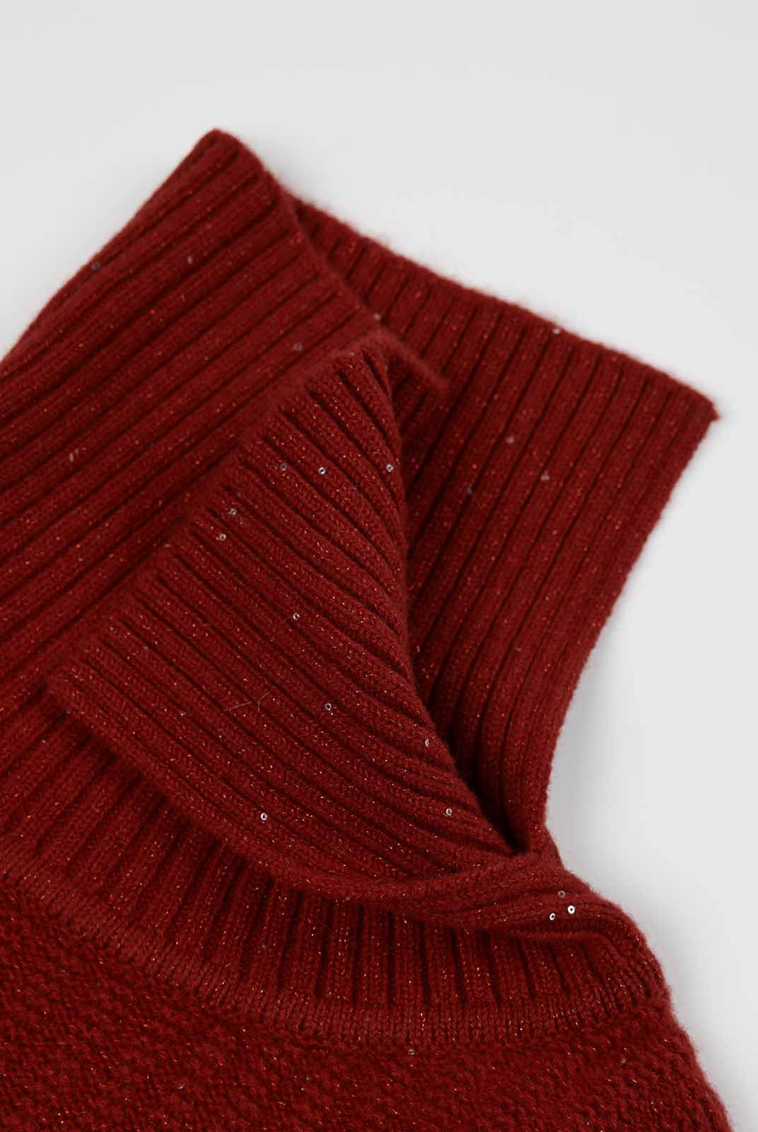 ASOBIO 100% Wool Sequin Sweater