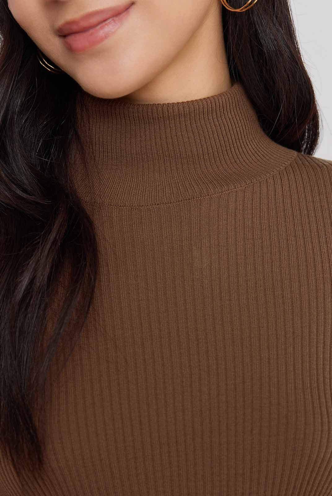 ASOBIO 100% Merino Wool Turtleneck Sweater