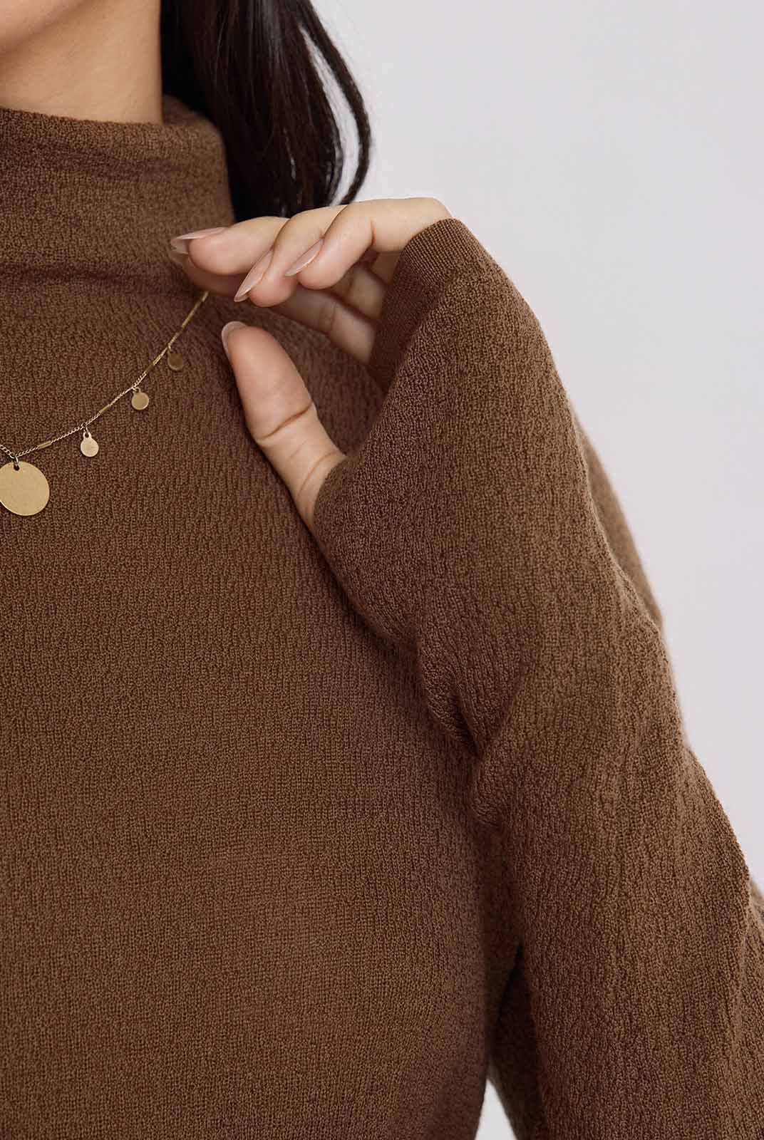 100% Extra-Fine Merino Wool Turtleneck Sweater