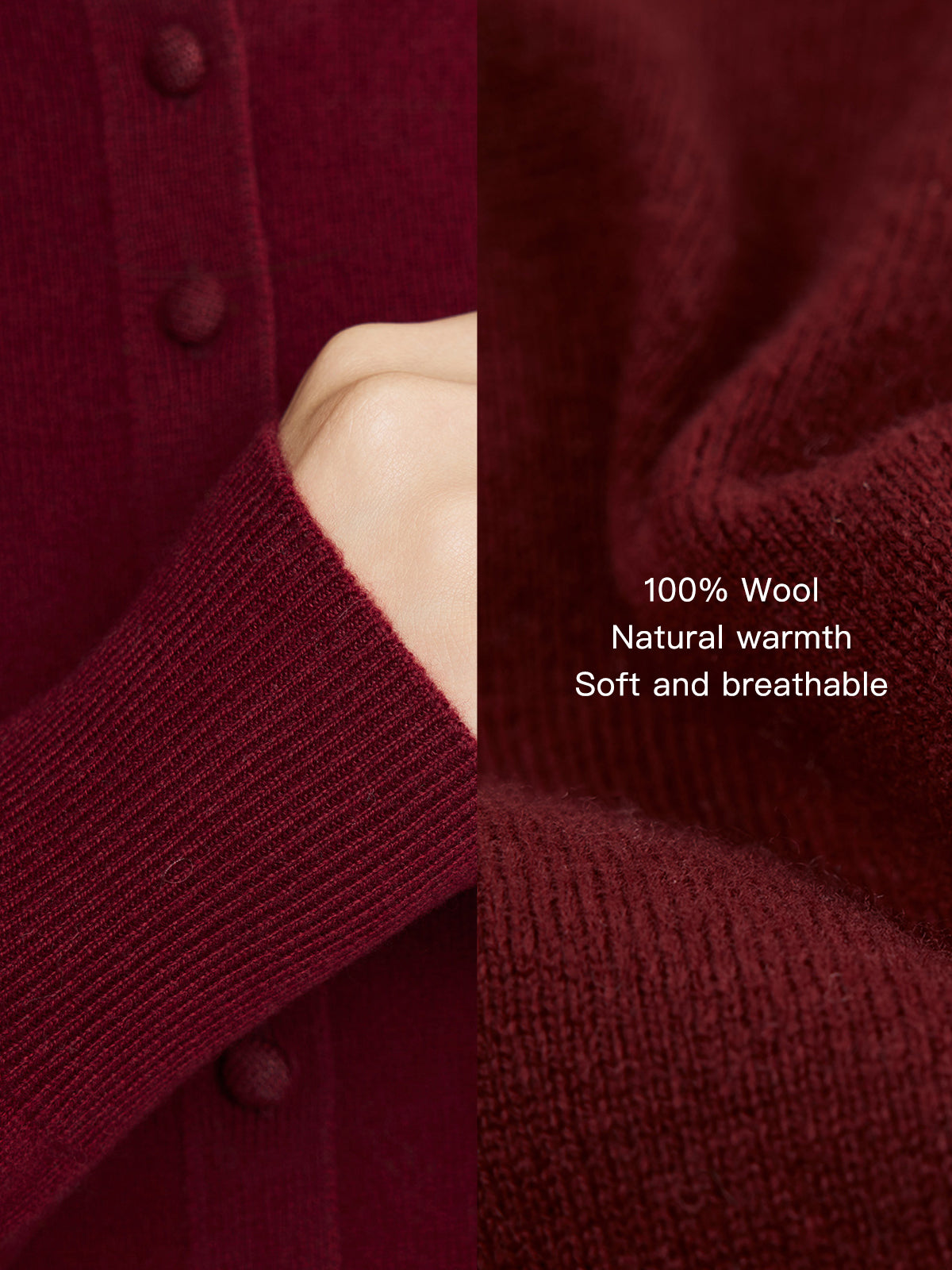 100% Wool Cardigan