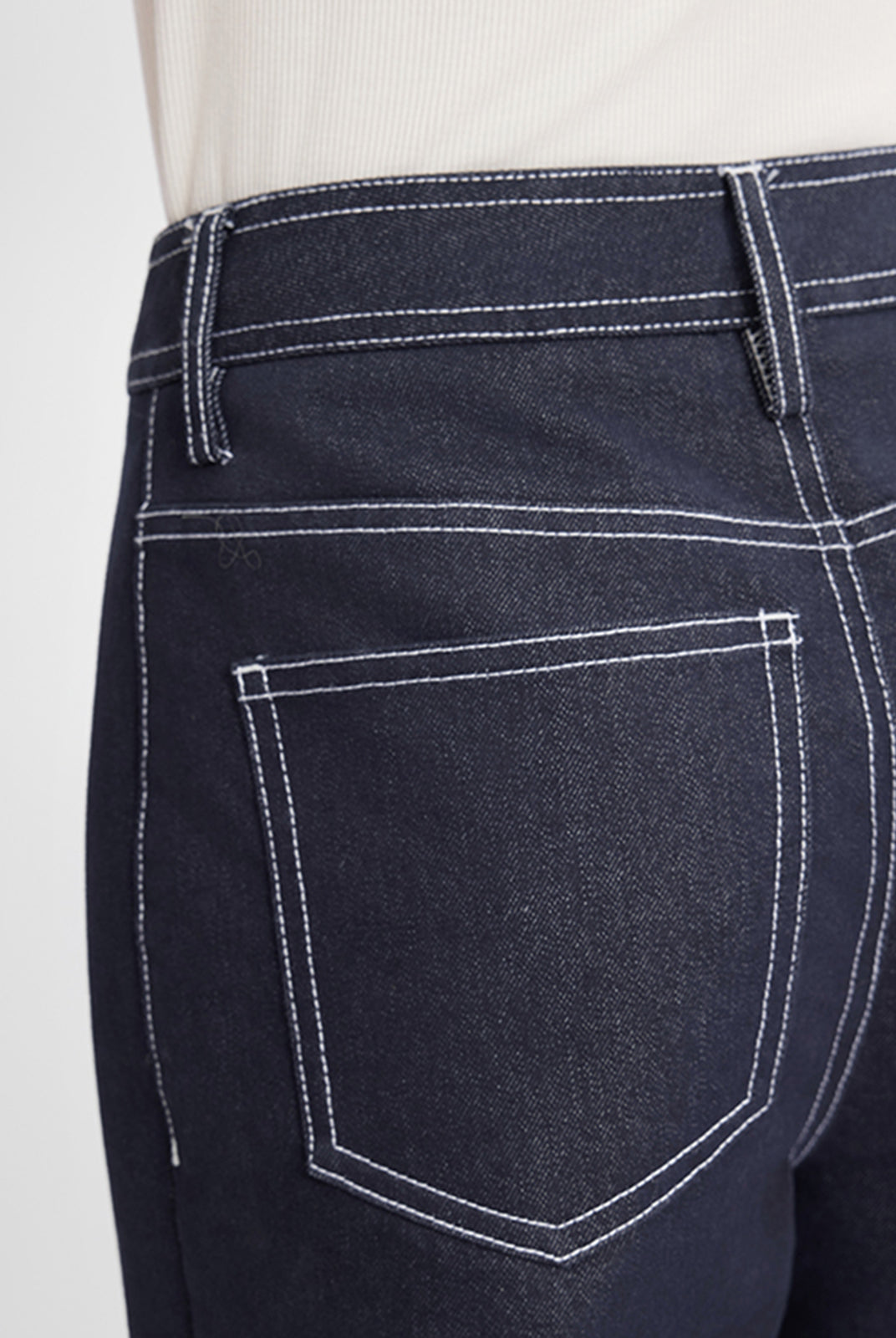 ASOBIO Mid-Rise Wide-Straight Jeans