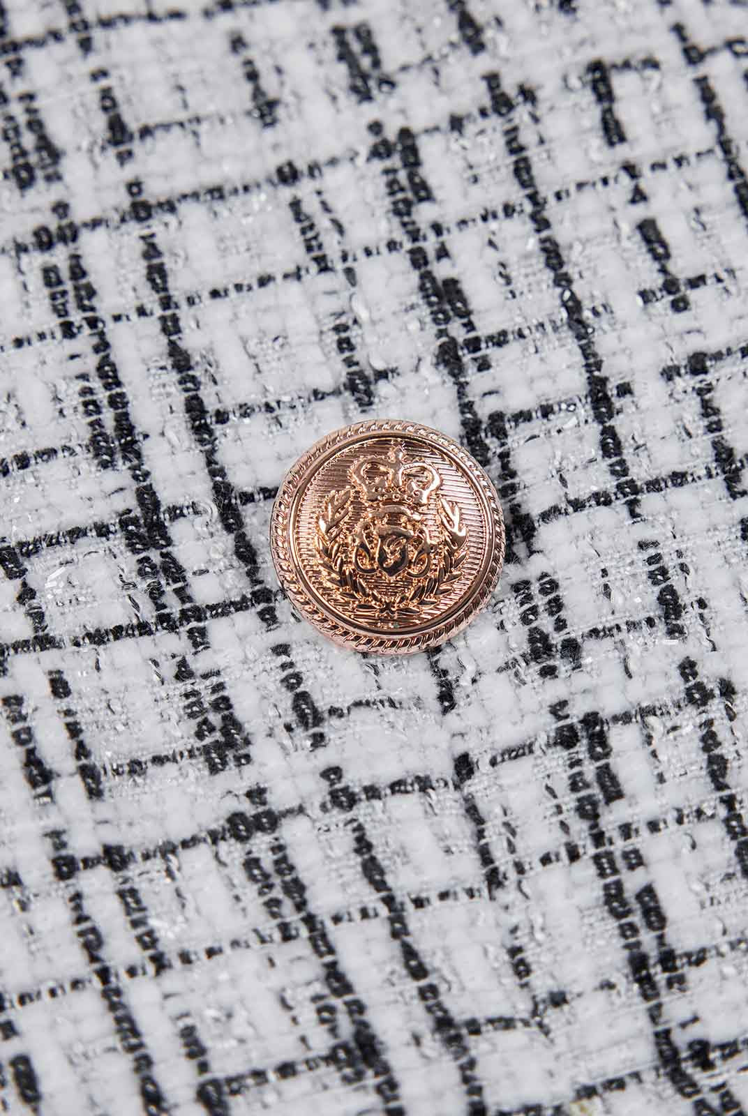 ASOBIO Tweed Mini Dress