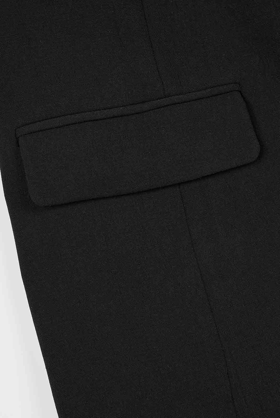 ASOBIO Tailored Round Neck Button-Up Blazer