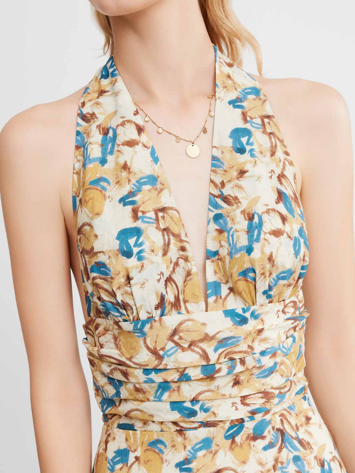 ASOBIO Halterneck Maxi Dress