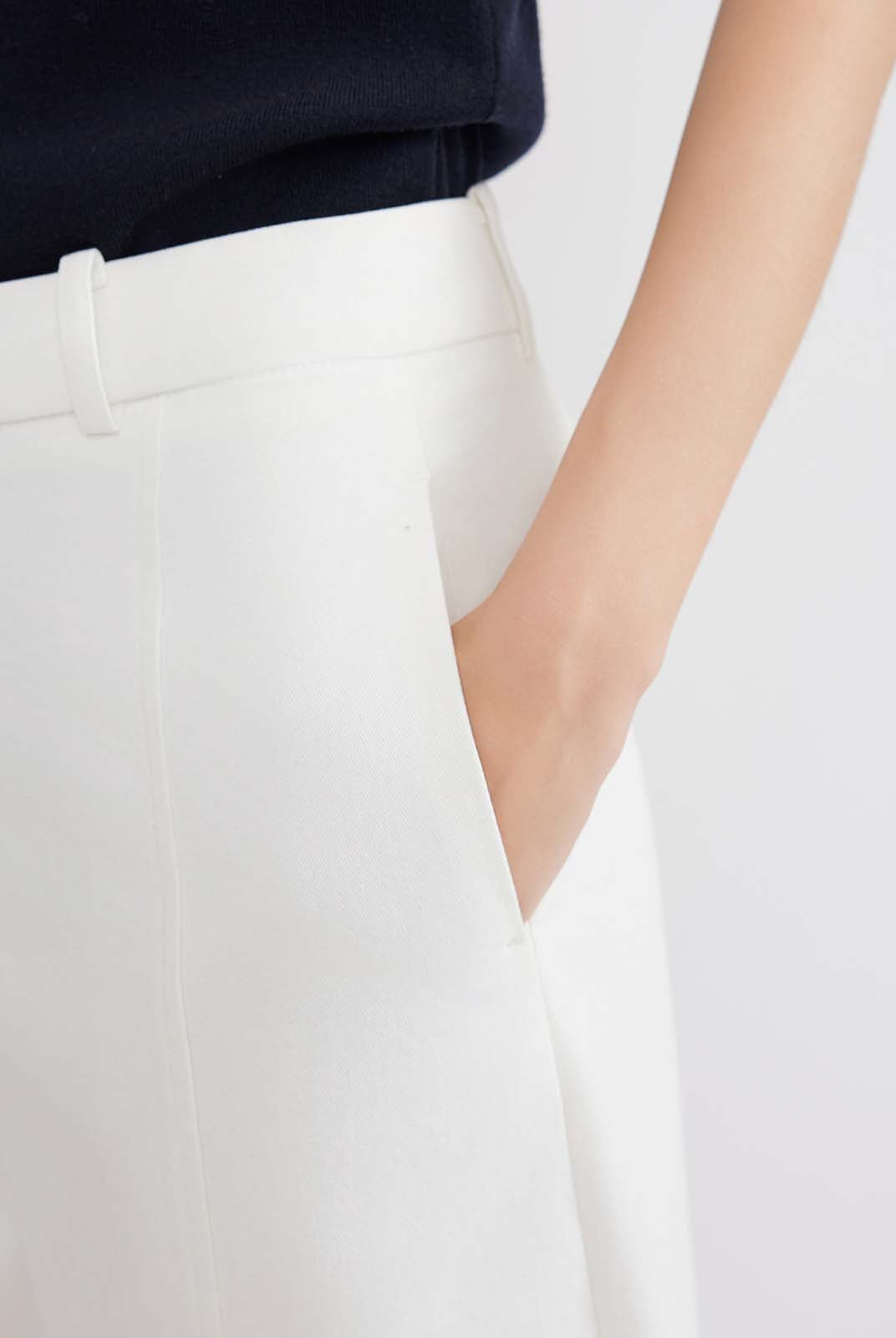 ASOBIO 100% Cotton Barrel-Leg Pants