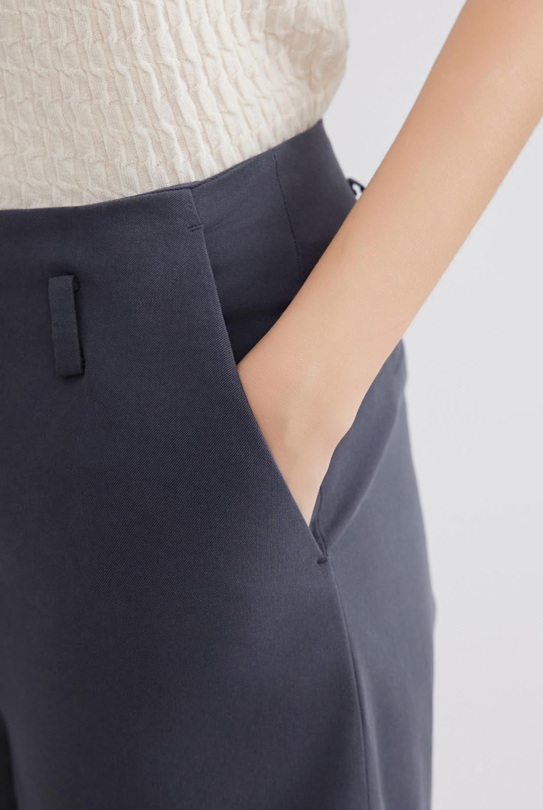 ASOBIO Twill Straight-Leg Pant