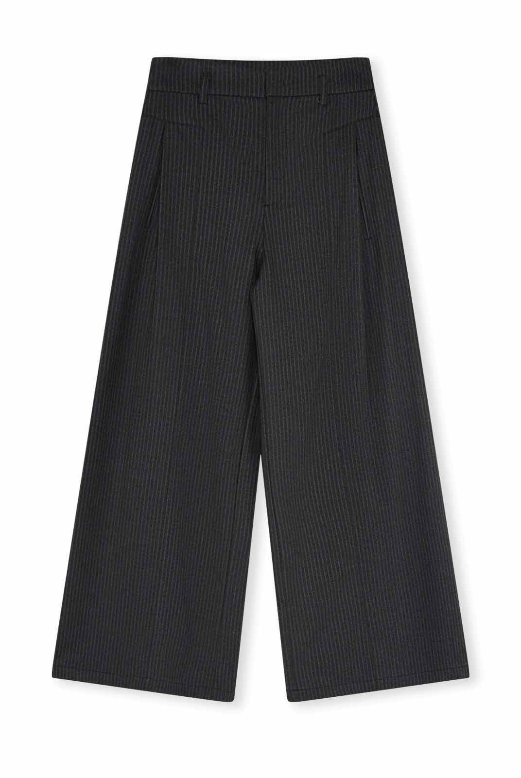 ASOBIO Effortless Pant Pinstripe Wide-Leg Trousers