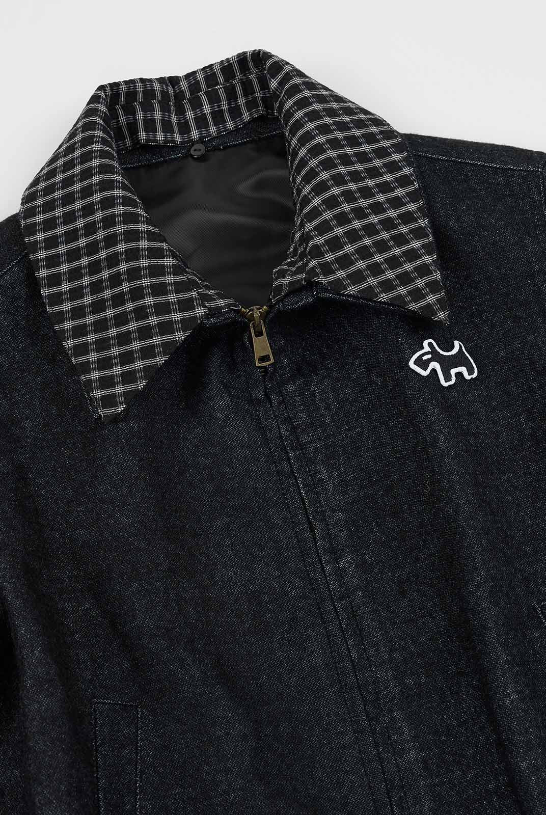 ASOBIO Wool-Blend Denim Trucker Jacket