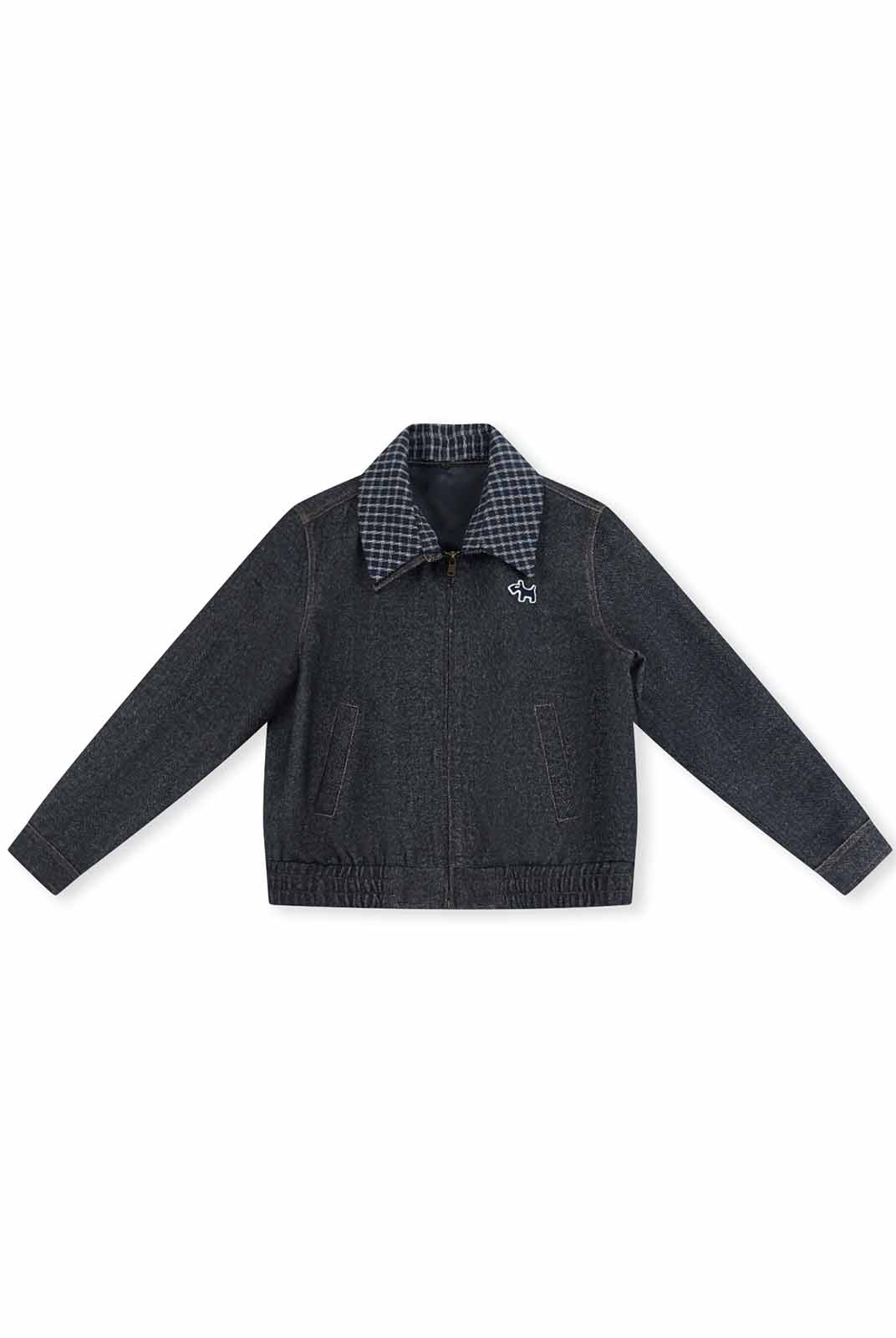 ASOBIO Wool-Blend Denim Trucker Jacket