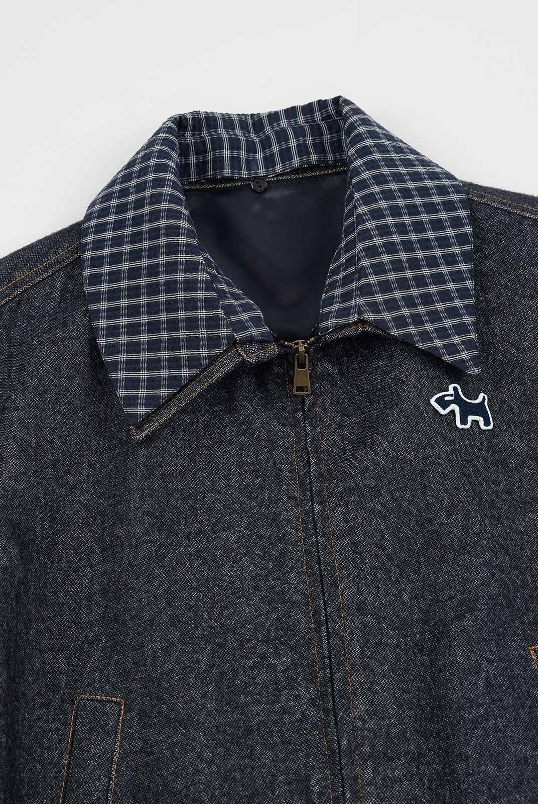 ASOBIO Wool-Blend Denim Trucker Jacket