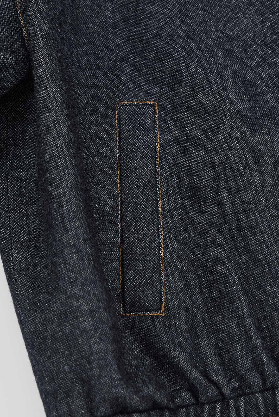 ASOBIO Wool-Blend Denim Trucker Jacket