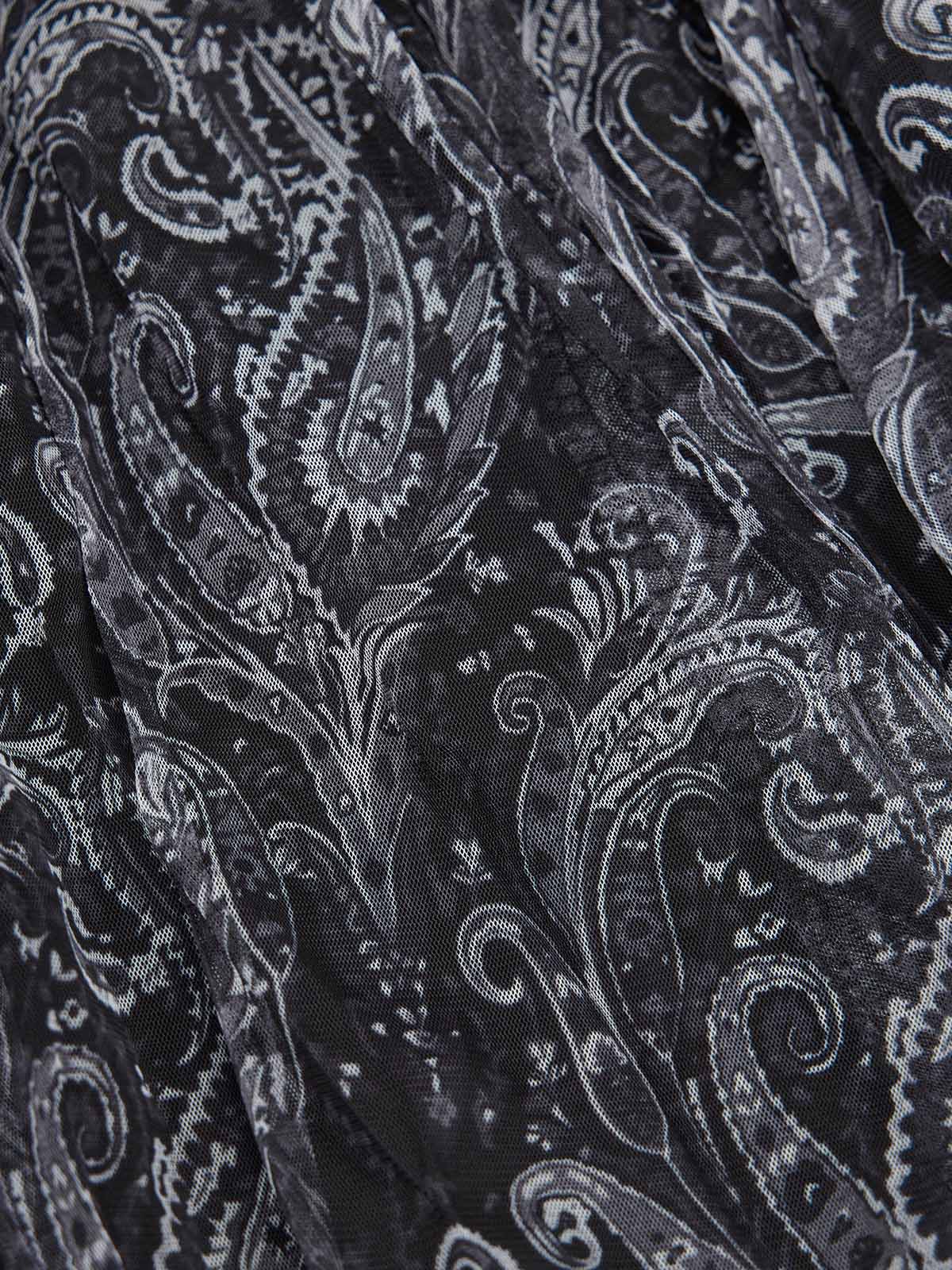 ASOBIO Paisley Pleated Maxi Skirt