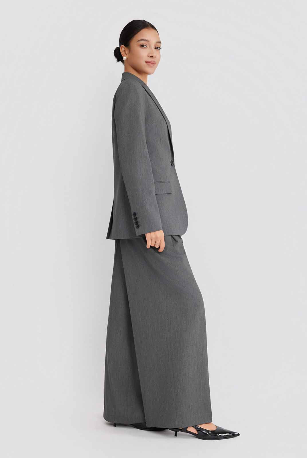 ASOBIO Wool Blend Blazer