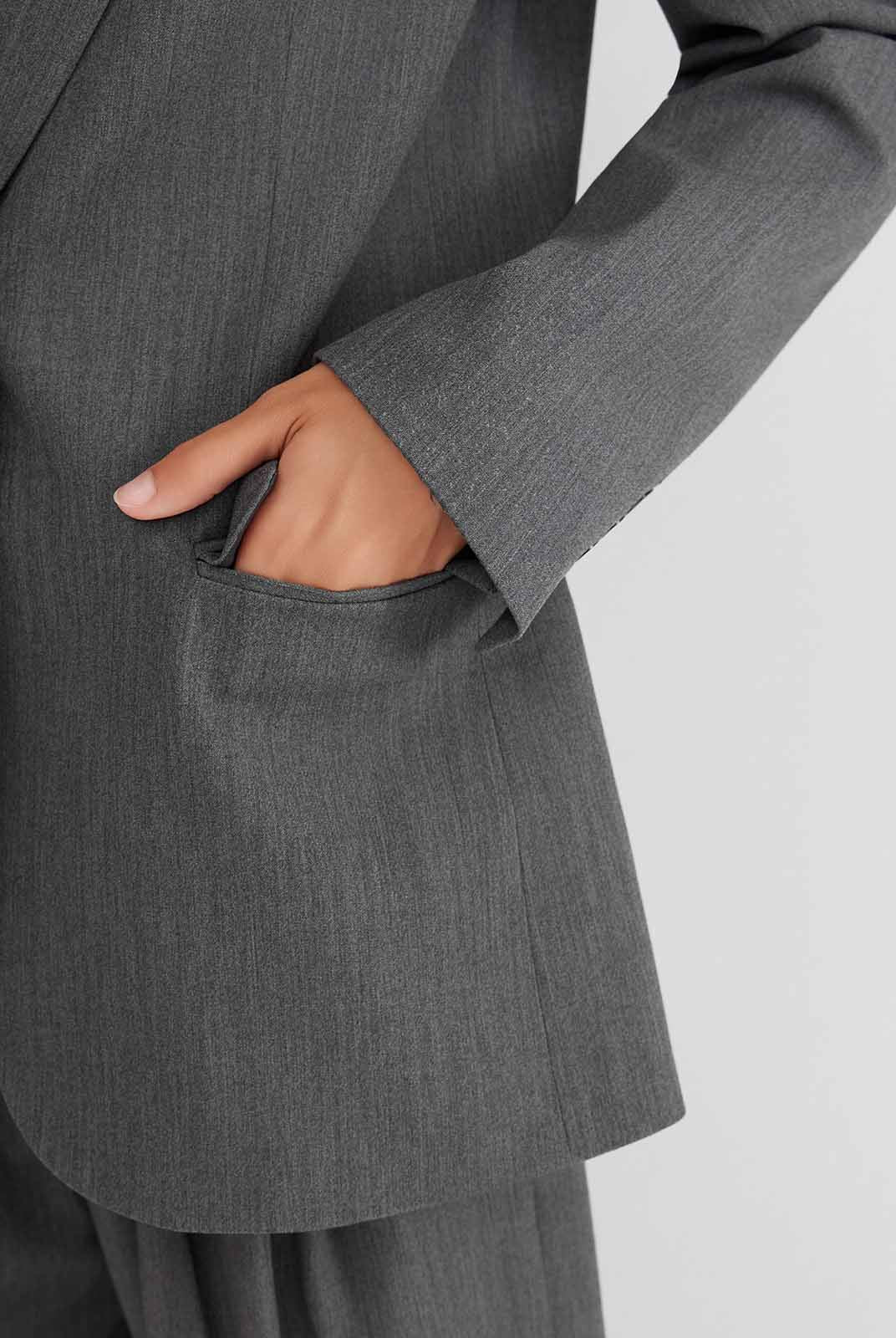 ASOBIO Wool Blend Blazer