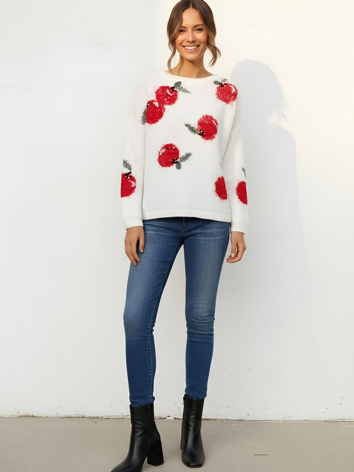 ASOBIO Mohair-Blend Pullover Sweater