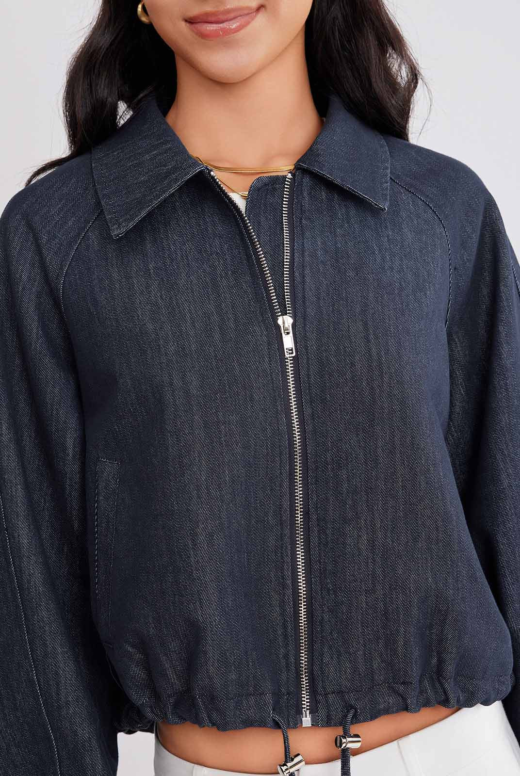 ASOBIO Cotton Denim Utility Jacket