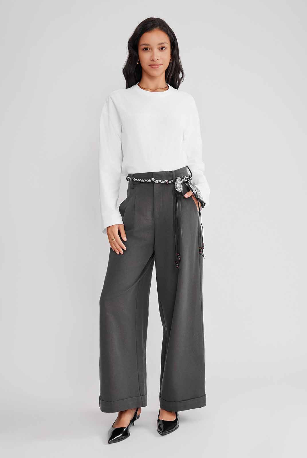 ASOBIO Long-Sleeve 100% Cotton T-Shirt