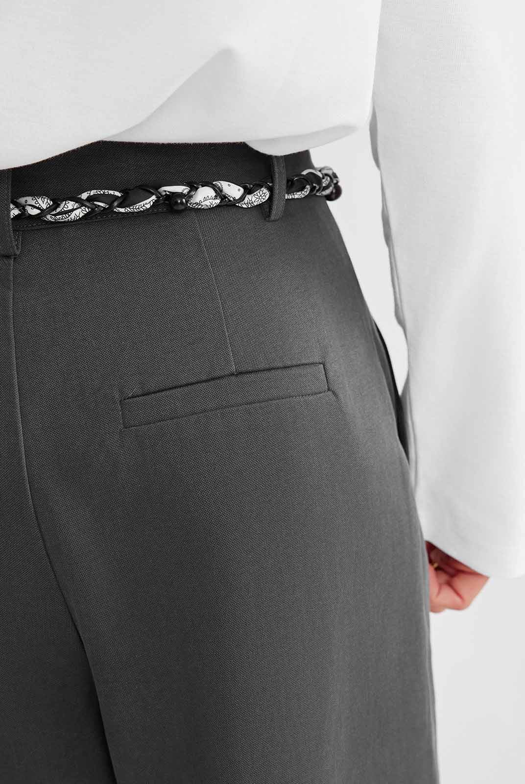 ASOBIO Pleated Straight-Leg Trousers