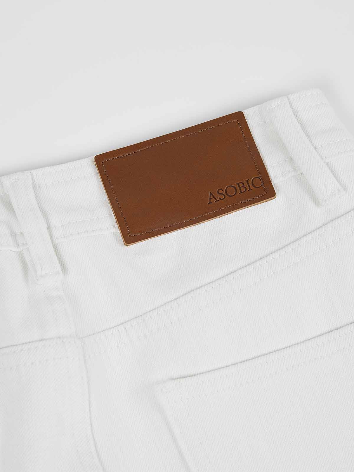 ASOBIO Mid-High Waist Flared Skinny Jeans