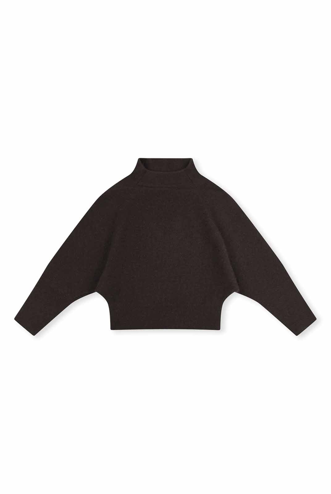 ASOBIO Yak Wool Blend Raglan Pullover Sweater