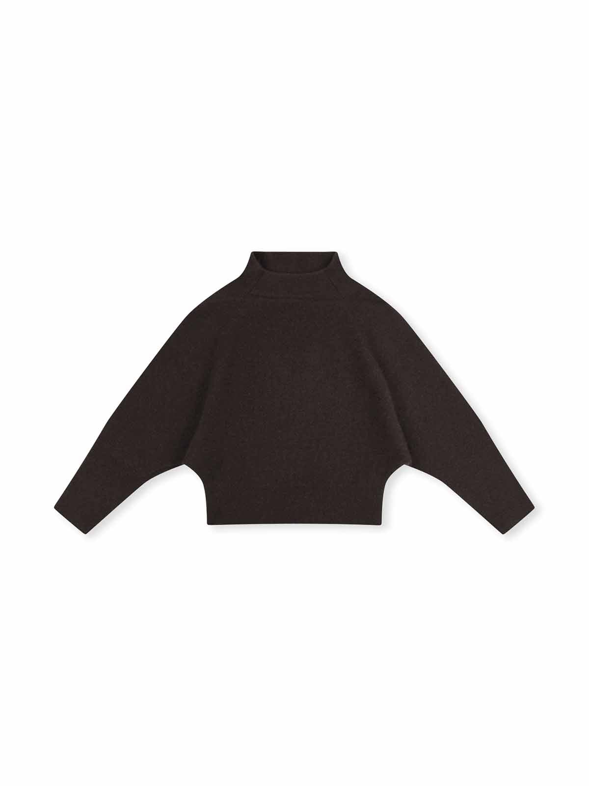 ASOBIO Yak Wool Blend Raglan Pullover Sweater