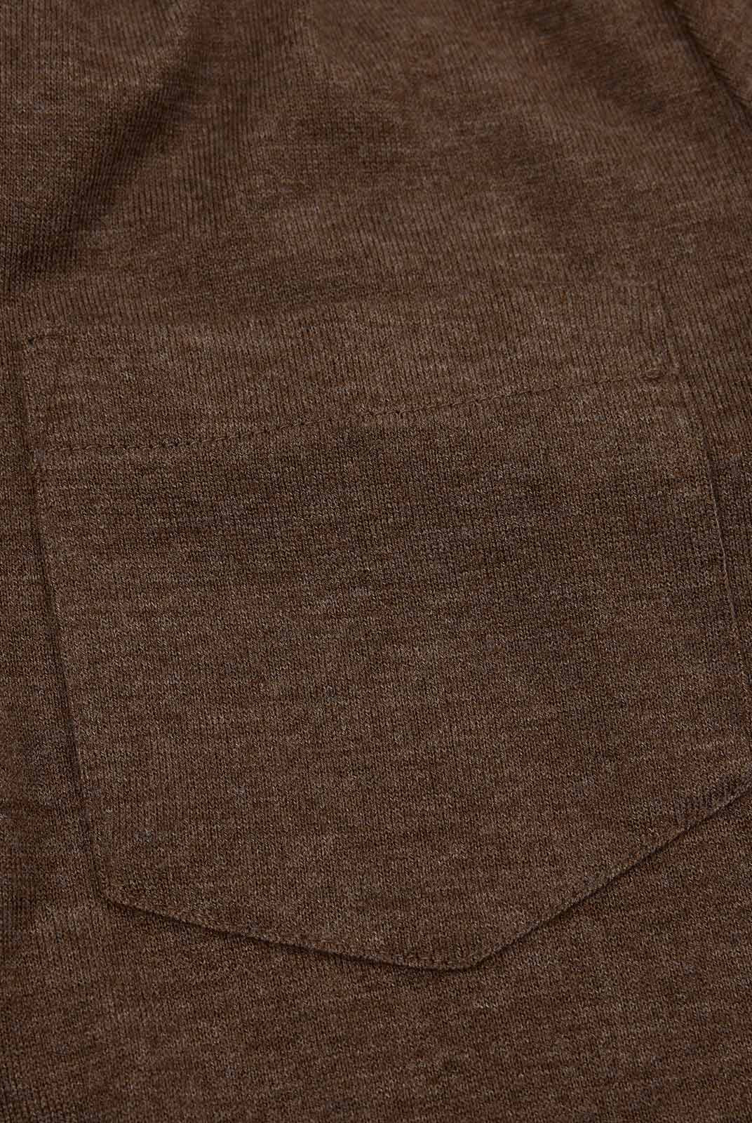 ASOBIO Wool-Blend Shirt with Shoulder Panel