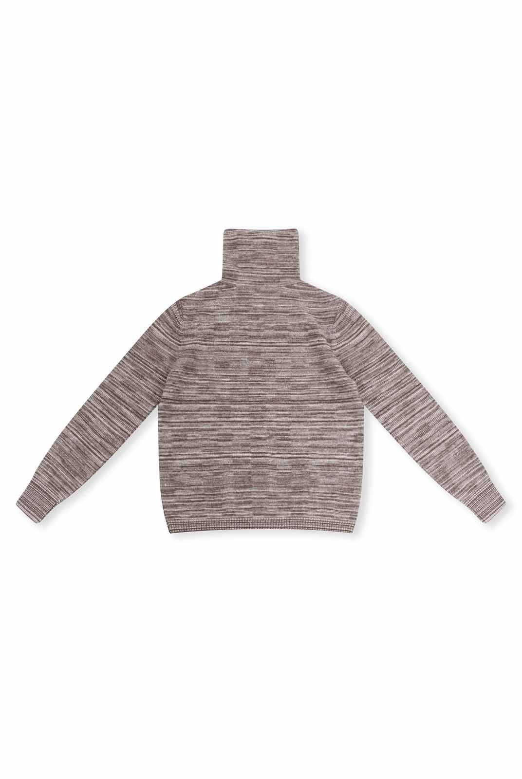 ASOBIO Yak Wool Blend Mélange Pullover Sweater