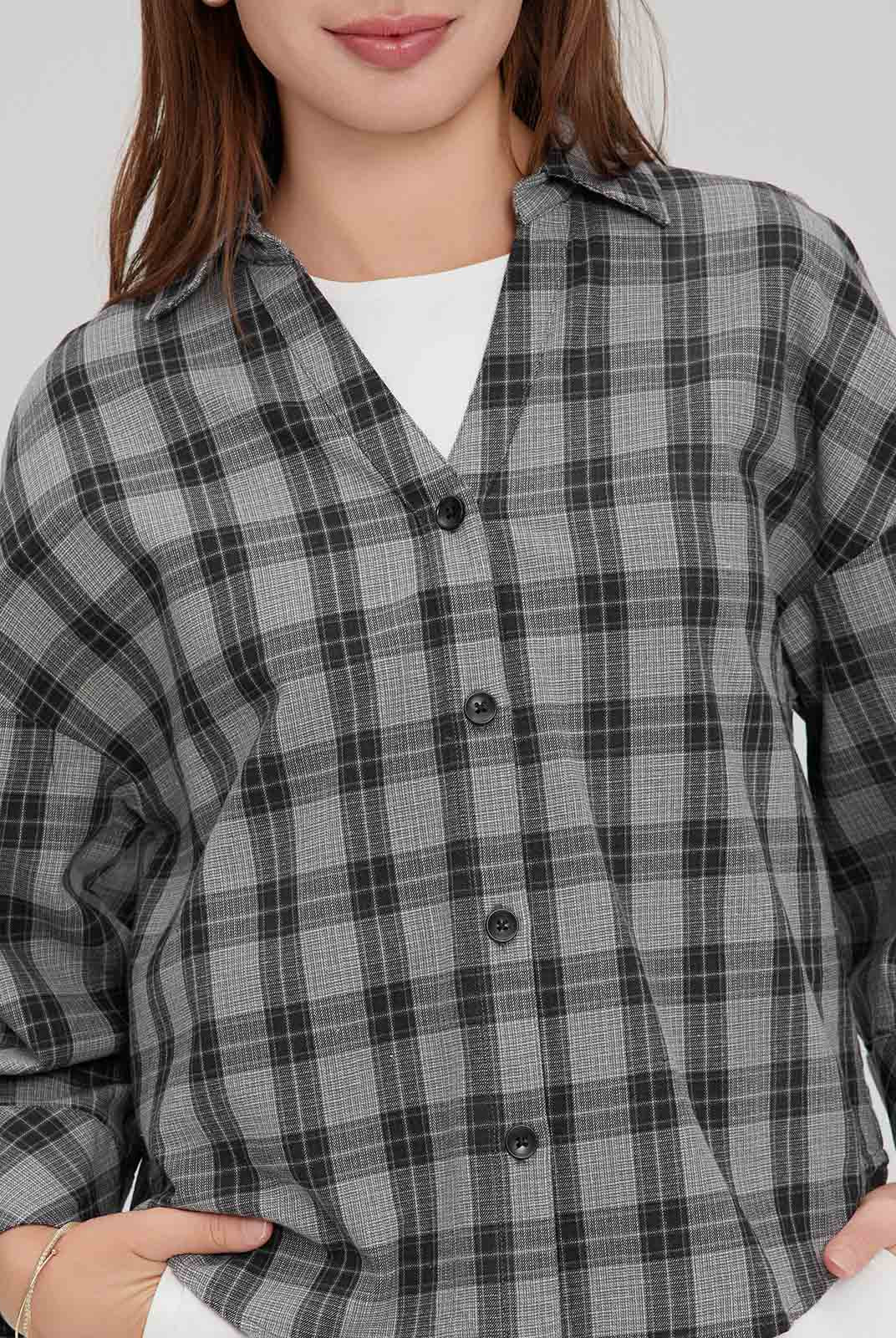 ASOBIO 100% Cotton Plaid Shirt