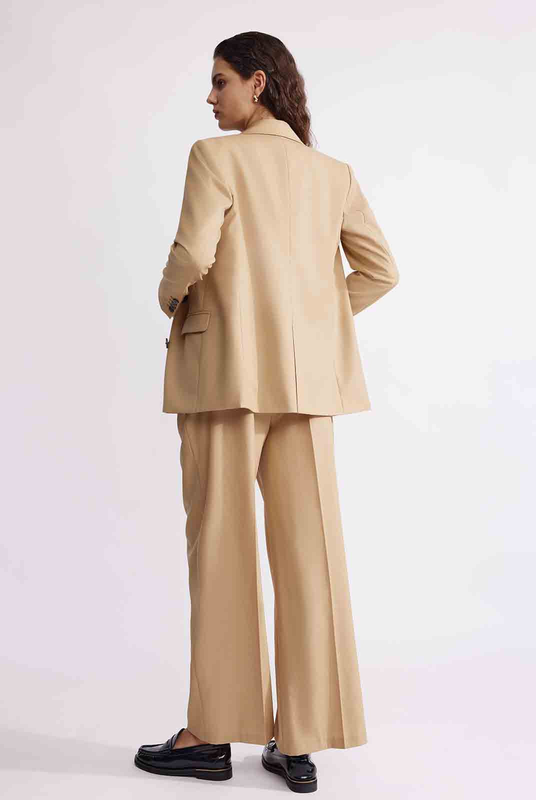 ASOBIO Slim Double-Breasted Blazer