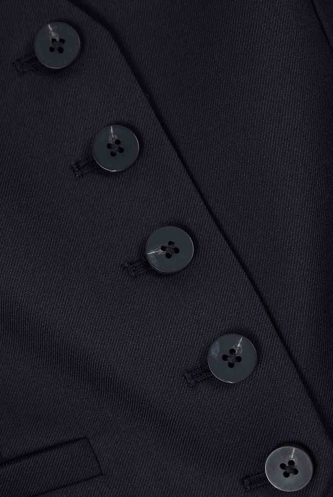 ASOBIO Tailored Wool Blend V-Neck Vest