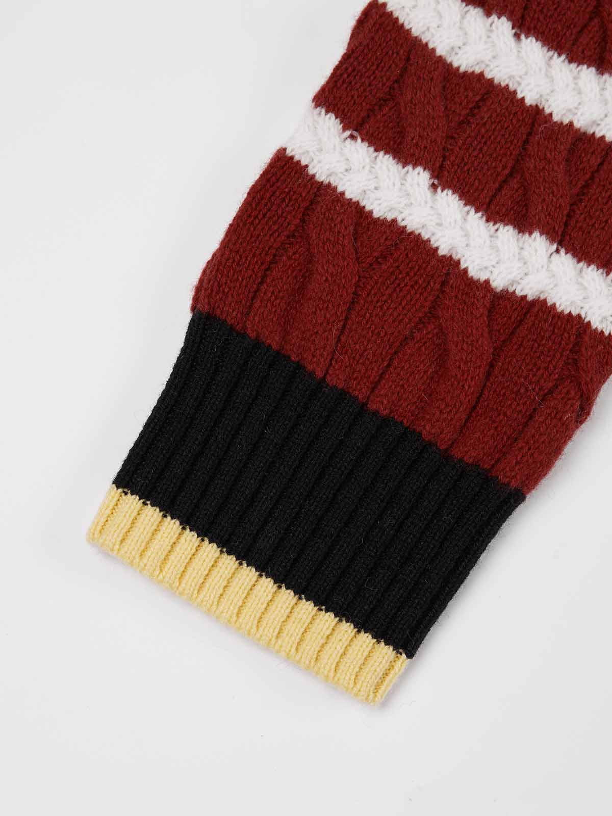 ASOBIO Cable-Knit Wool Cardigan