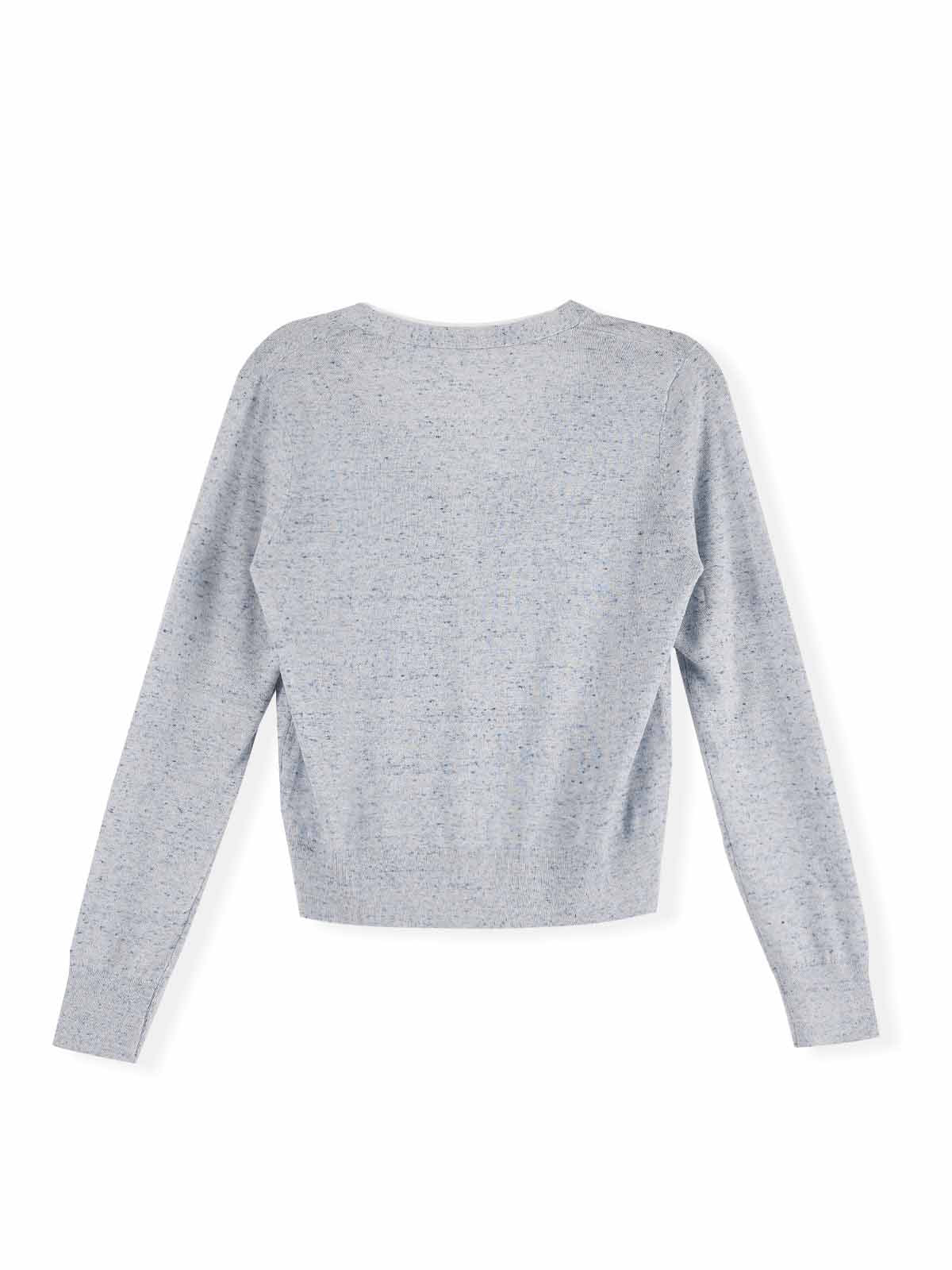 ASOBIO Contrast-Trim Button Cardigan