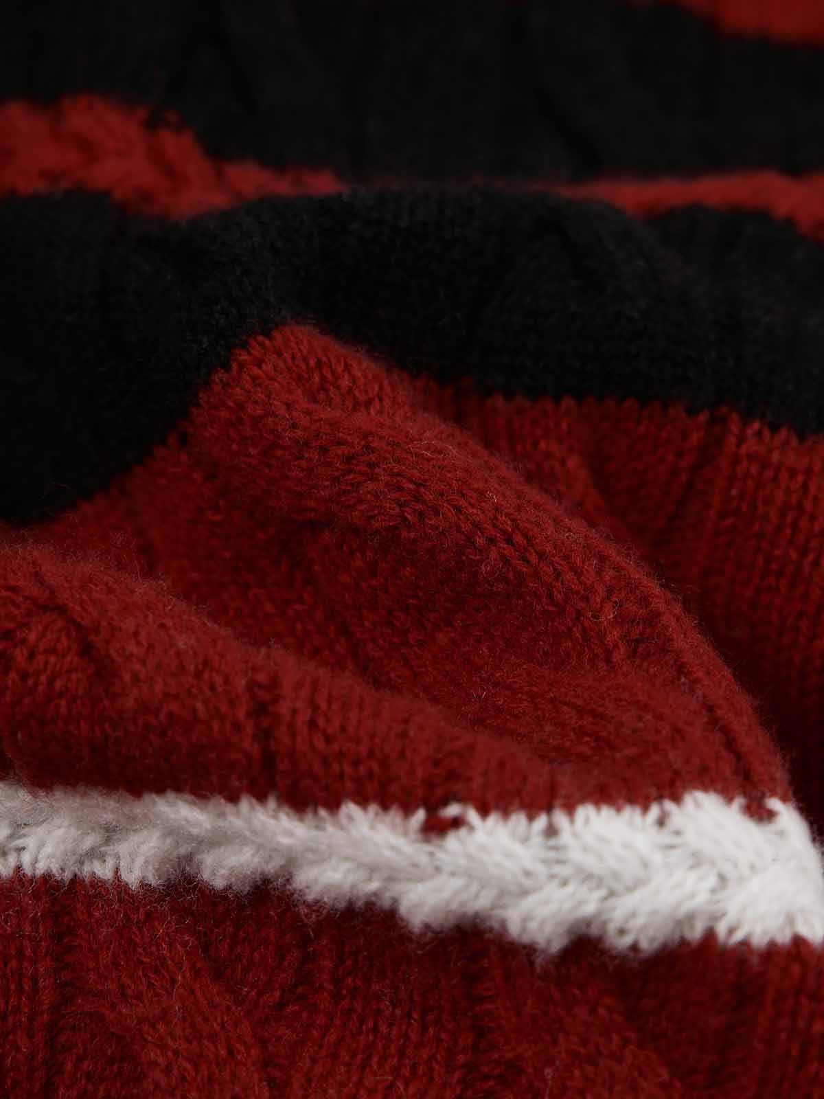 ASOBIO Cable-Knit Wool Cardigan