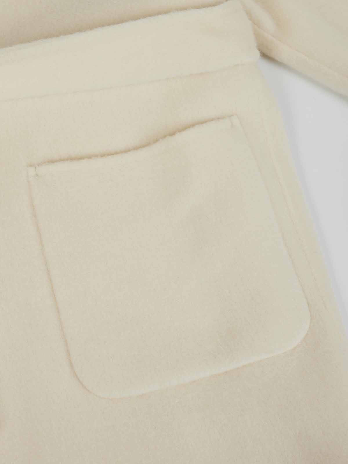 ASOBIO Minimal Long Wool-Alpaca Wrap Coat