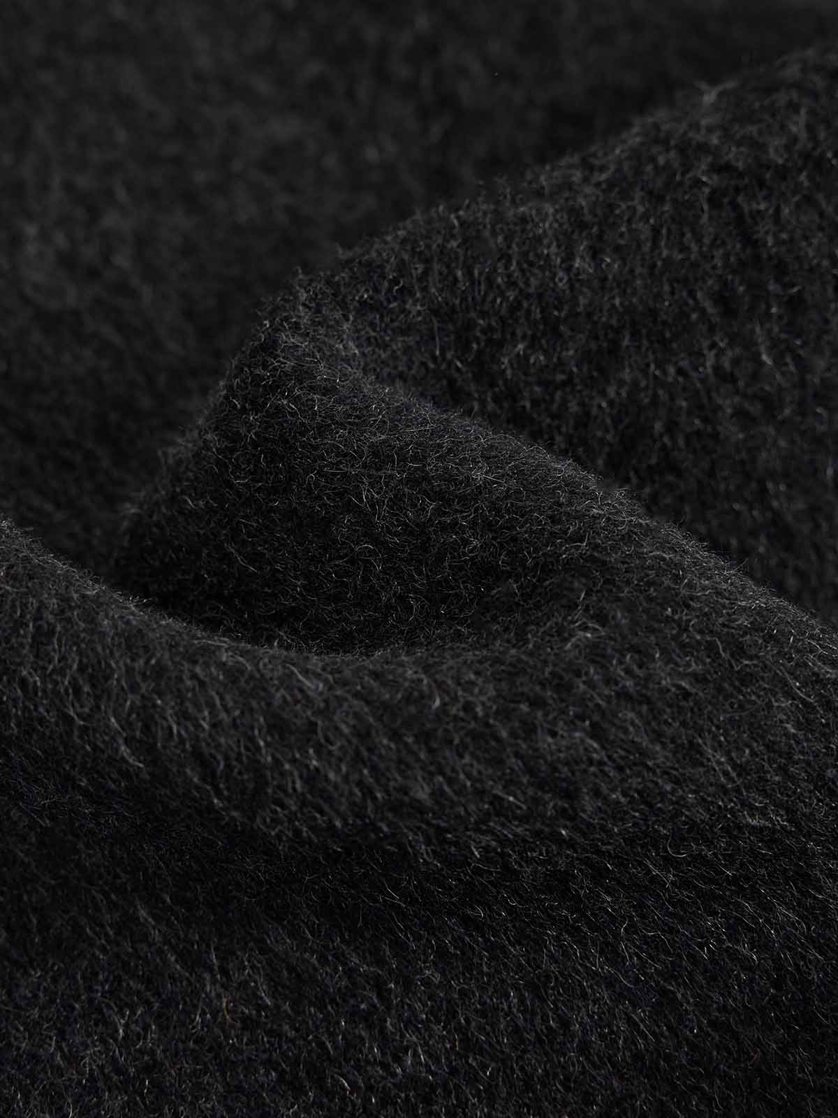 ASOBIO Minimal Long Wool-Alpaca Wrap Coat