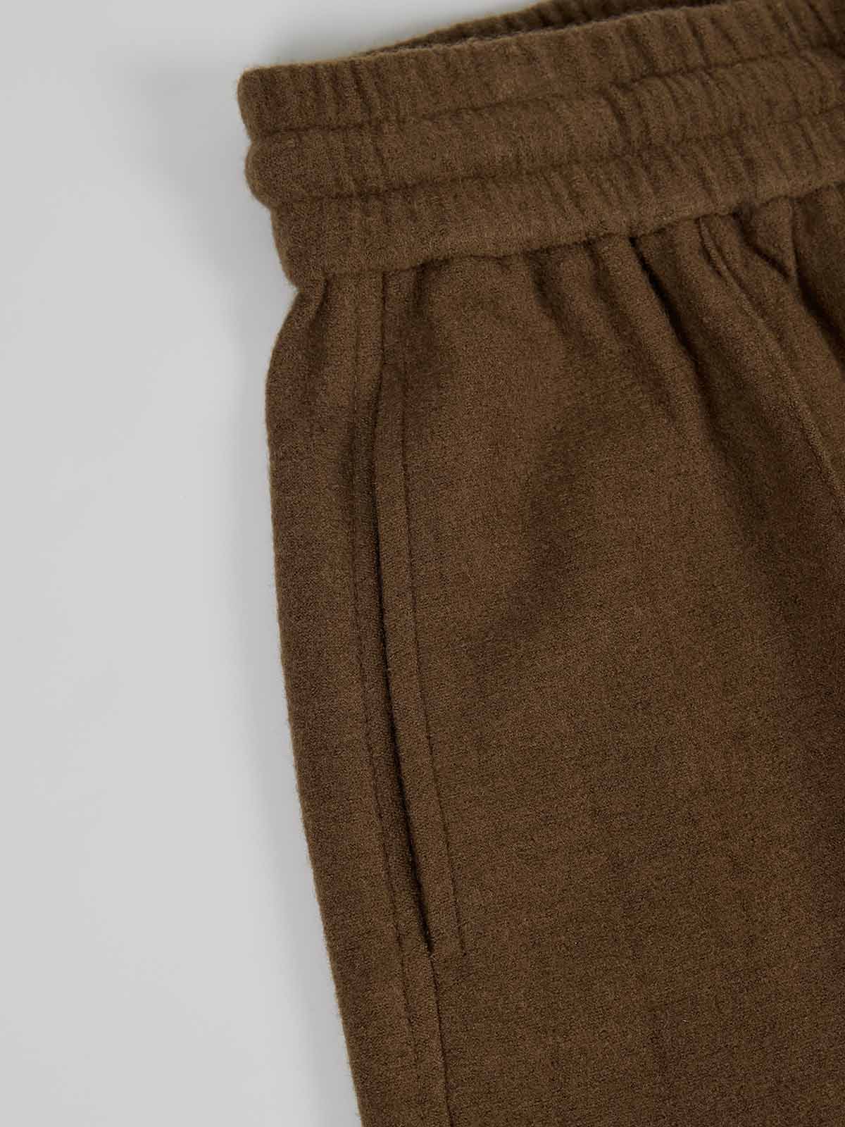ASOBIO 100% Merino Wool Knit Wide-Leg Pant