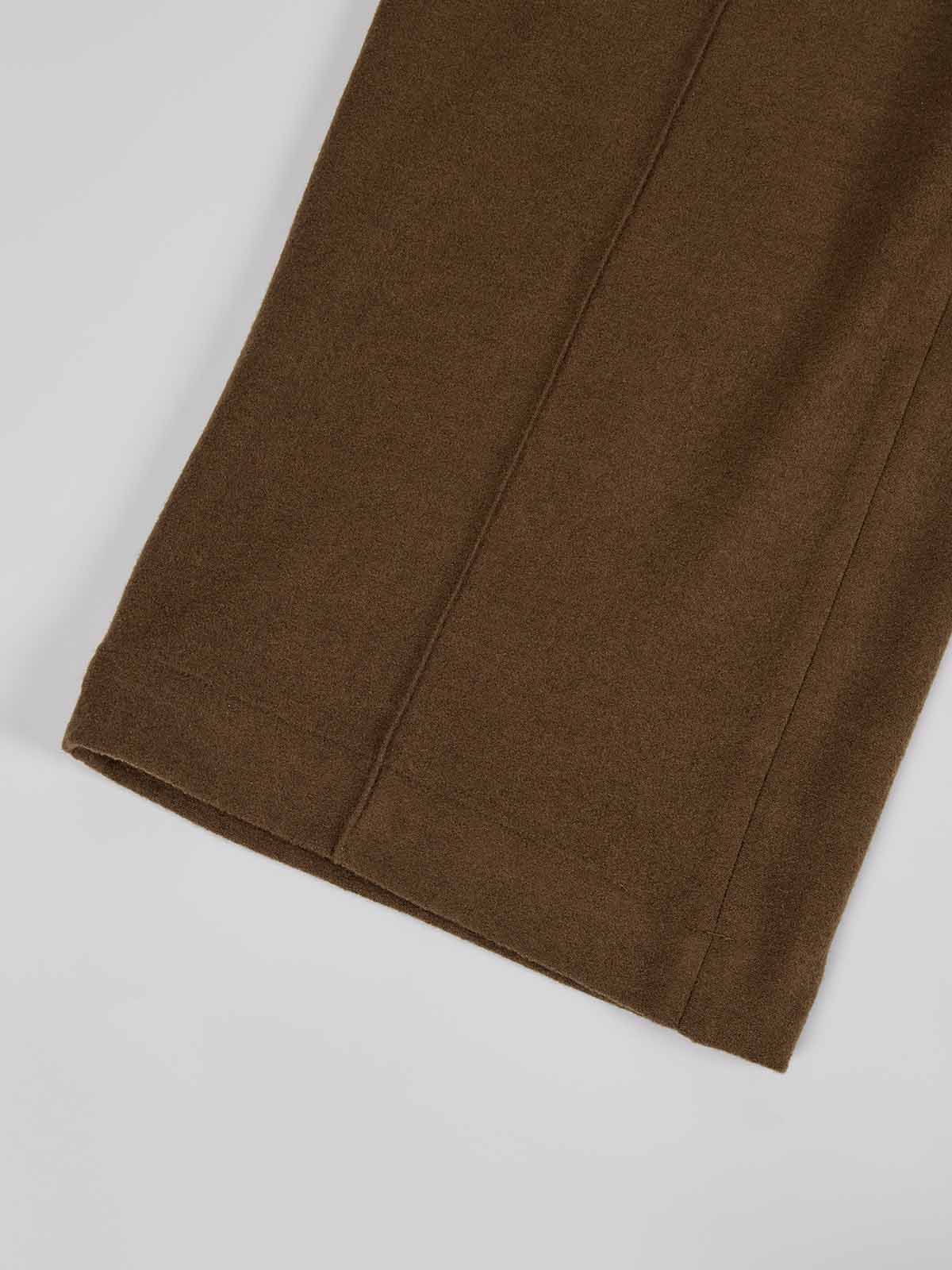 ASOBIO 100% Merino Wool Knit Wide-Leg Pant