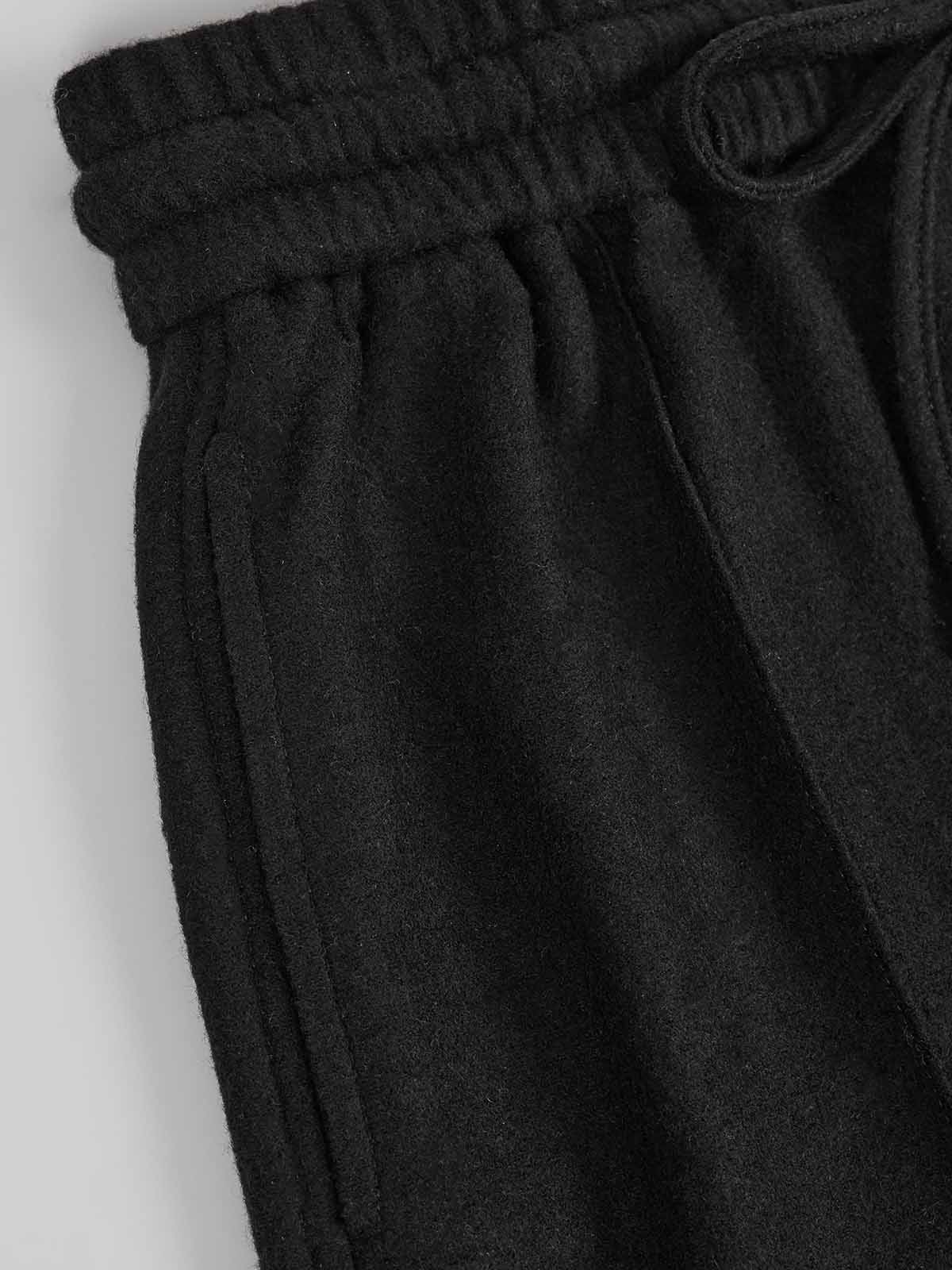 ASOBIO 100% Merino Wool Knit Wide-Leg Pant
