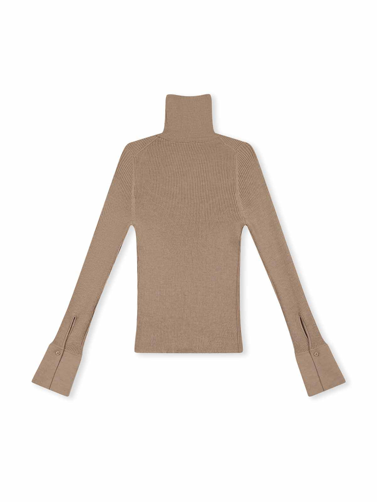 ASOBIO 100% Merino Wool Turtleneck Sweater