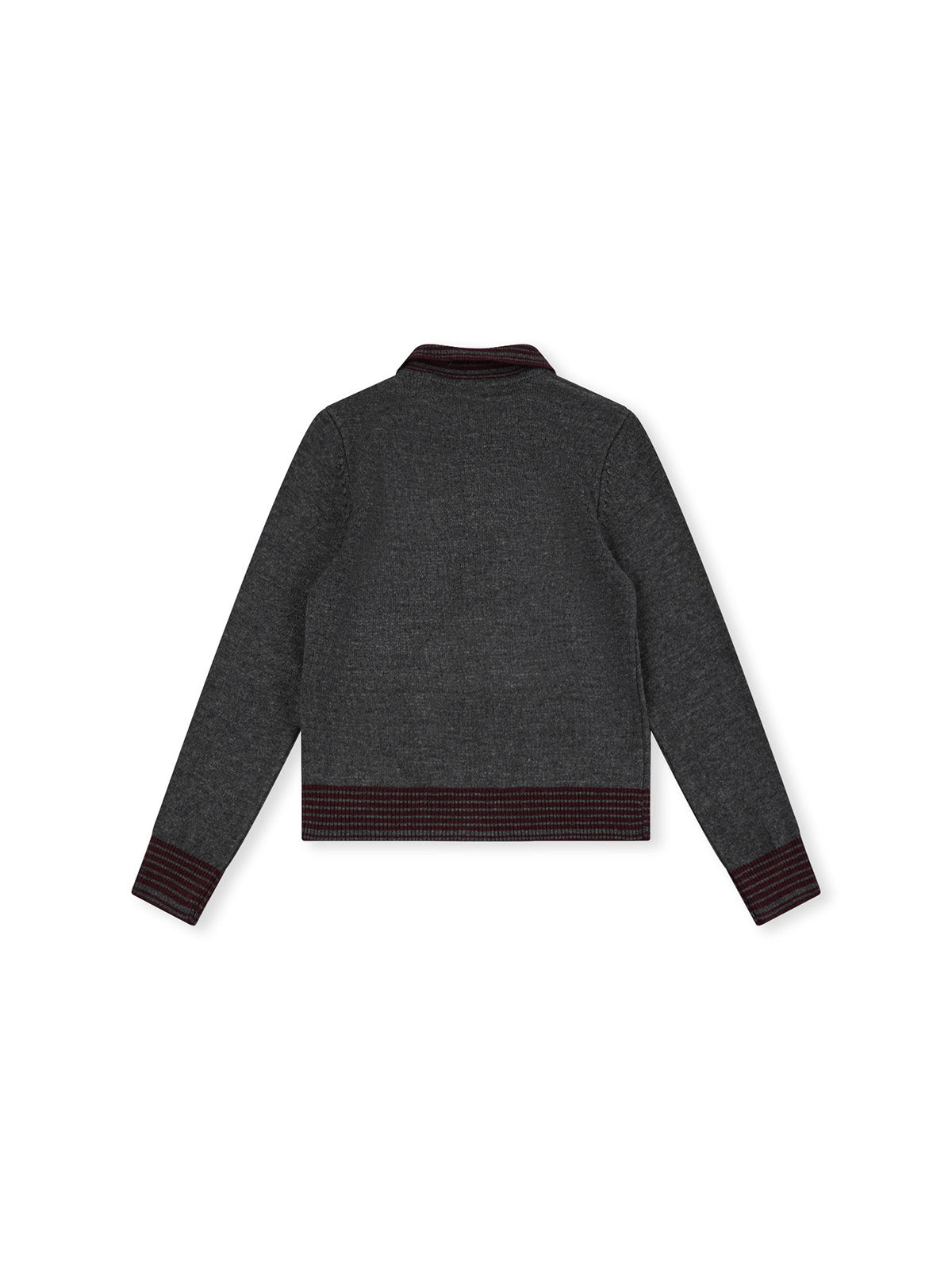 ASOBIO Merino Wool Zip-Up Cardigan