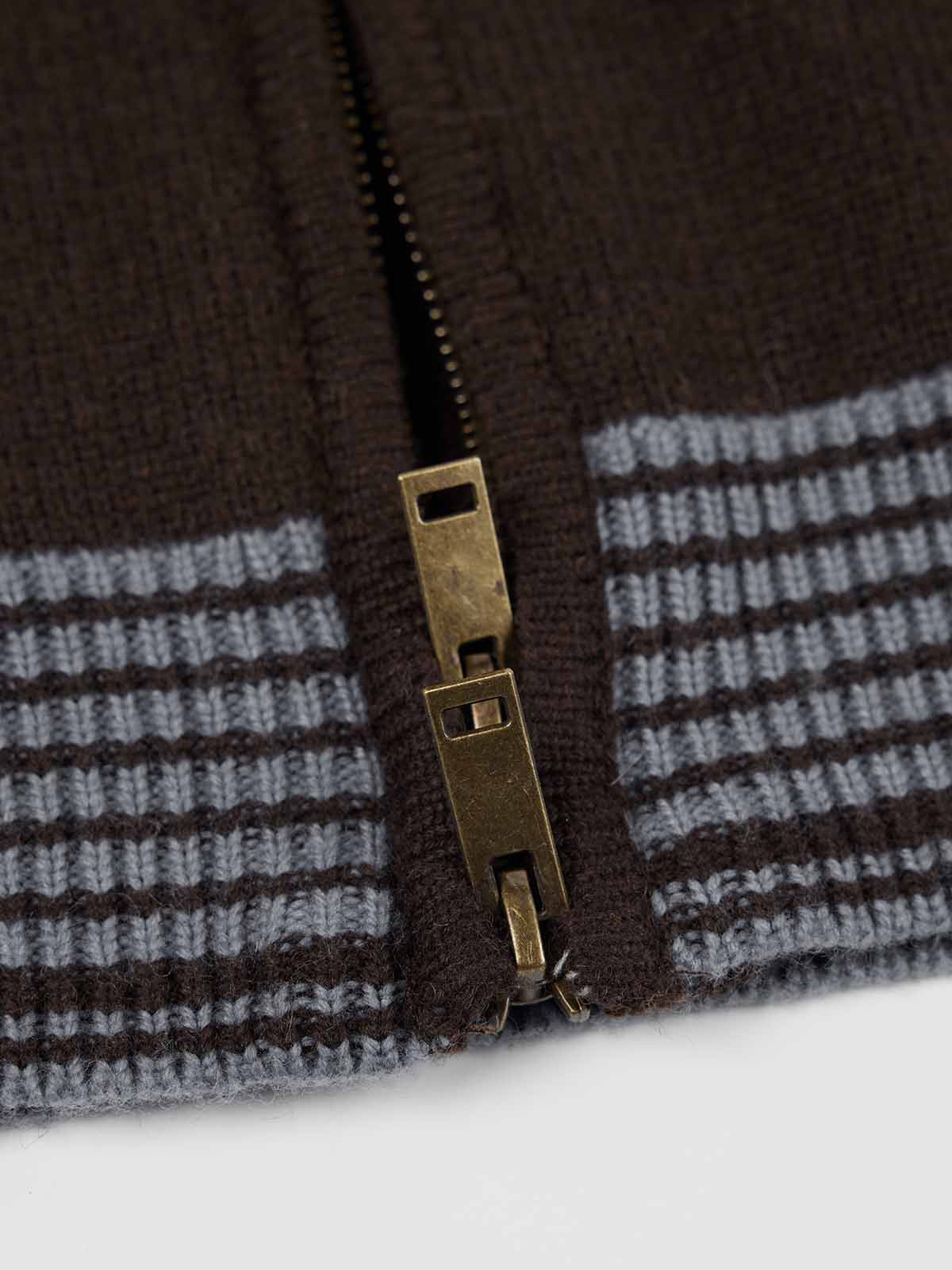 ASOBIO Merino Wool Zip-Up Cardigan