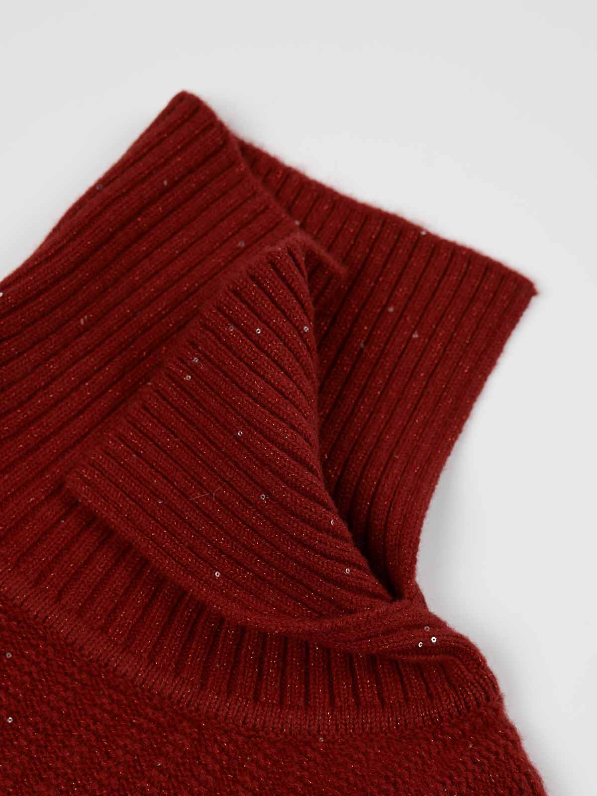 ASOBIO 100% Wool Sequin Sweater