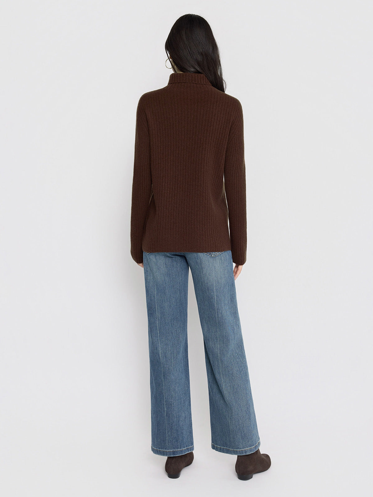 ASOBIO 100% Wool Turtleneck Sweater