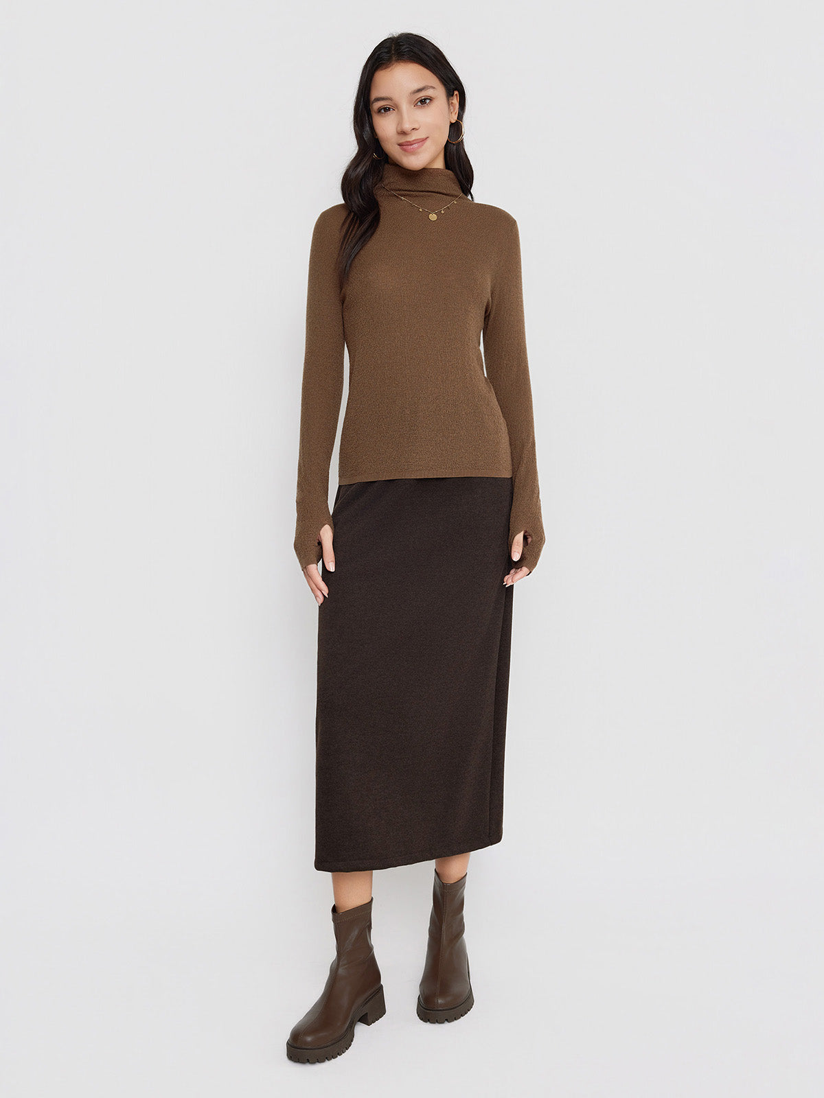 100% Extra-Fine Merino Wool Turtleneck Sweater